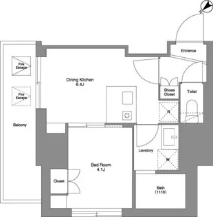 ルフォンプログレ大森山王【12階】の間取り