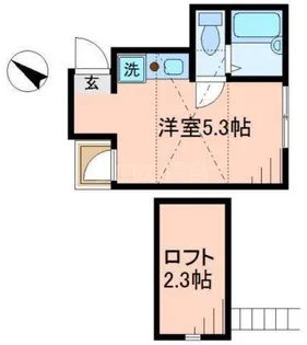 シャンテ西六郷【3階】の間取り