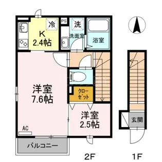 サンクタス OMORI【2階】の間取り