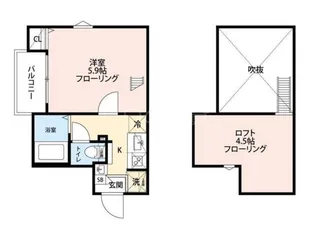グランクオール梅屋敷【3階】の間取り