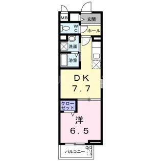 ラ・プルメリア【2階】の間取り