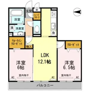 アルページュ大森 F棟【2階】の間取り