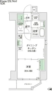 スタイリオ蒲田Ⅱ【12階】の間取り