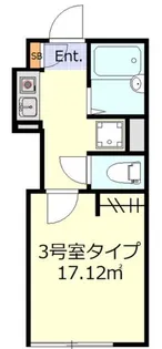 ボンボニエール池上【1階】の間取り