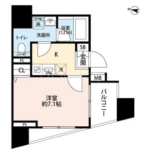 プレール・ドゥーク大森町【11階】の間取り