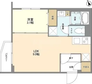 ウェルスクエア馬込Ⅱ【3階】の間取り