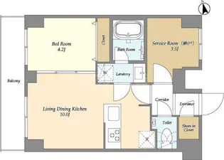 Augusta Residence大森【8階】の間取り