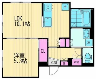 Le Sereno(ルセレーノ)【1階】の間取り