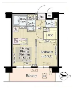 Mia CasaⅡ【7階】の間取り