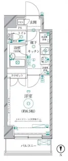 クレイシア蒲田【8階】の間取り