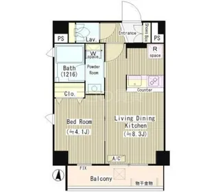 カーナ大井町【3階】の間取り