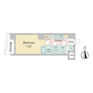 ドゥーエ蒲田【9階】の間取り