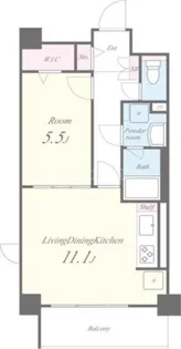 グーフォクォーレ【1階】の間取り