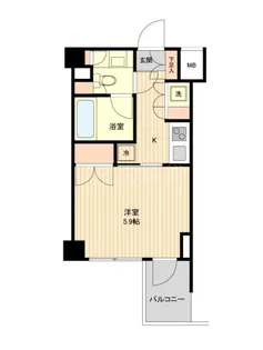 萩中イースト【6階】の間取り