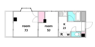 クレールコート落合【205号室】の間取り