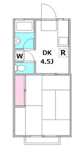 ホワイトヴィラ【105号室】の間取り