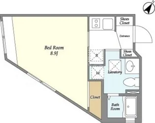 ラクラス洗足【4階】の間取り