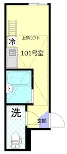 インベスト大森北【1階】の間取り