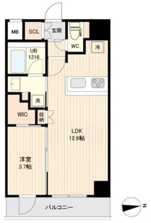 ORSUS大鳥居【3階】の間取り
