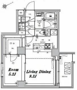 メイクスデザイン大森Ⅱ【6階】の間取り