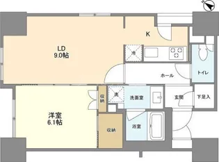 LASANTE五反田【11階】の間取り