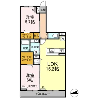 メゾン アムール【1階】の間取り