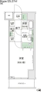 スタイリオ蒲田Ⅱ【13階】の間取り