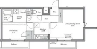 BluRock大鳥居【2階】の間取り