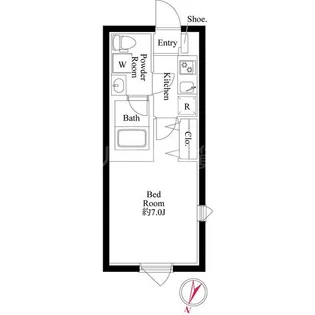 ディーベース御嶽山【2階】の間取り
