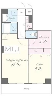 グランシャリオ新蒲田【3階】の間取り
