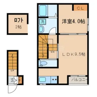 CASA VITA(カーサヴィータ)【2階】の間取り