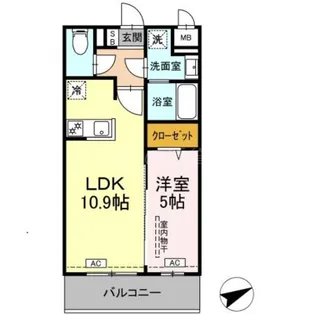 ロイジェントパークス西馬込【4階】の間取り