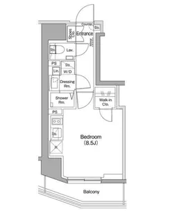 ザ・パークハビオ蒲田【6階】の間取り