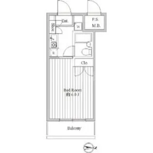 スペーシア池上【3階】の間取り
