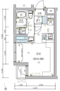 ECREDE蒲田【3階】の間取り