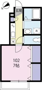 キャトルセゾン蒲田【1階】の間取り