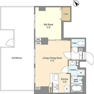 アルファコート東六郷【5階】の間取り