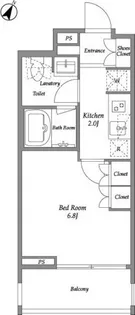 ルヴァン雪谷大塚【2階】の間取り