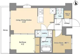 Augusta Residence大森【8階】の間取り