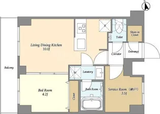 Augusta Residence大森【8階】の間取り