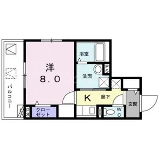 ロワモンターニュ【3階】の間取り