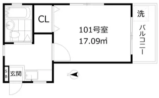 フォルティーノSS【1階】の間取り