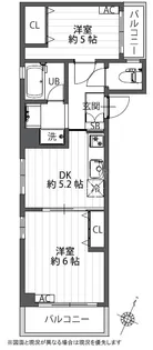 フロンティア洗足池【3階】の間取り
