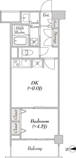 ミリアレジデンス大岡山【2階】の間取り
