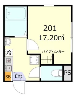 ブルーシエル羽田【2階】の間取り