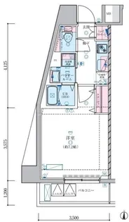 ジェノヴィア蒲田Ⅲスカイガーデン【4階】の間取り