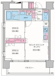レジディア品川シーサイド【9階】の間取り