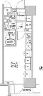 コンフォリア蒲田【14階】の間取り