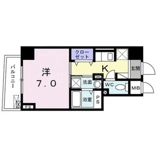 B.R.大森山王【2階】の間取り