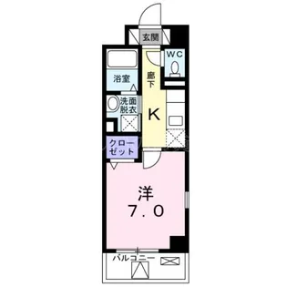 プロムナード蒲田【4階】の間取り